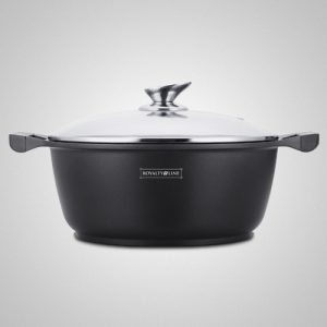 Royalty Line Pot 30cm  With Glass Lid Induction