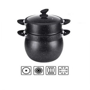 Royalty Line Couscous Pot Marble Ceramic Kuscus 9 Litre Couscou Cooker