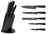 Black slanted block knife