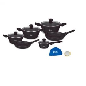 Royal Swiss - 12-piece cookware set - Removable handles - Induction